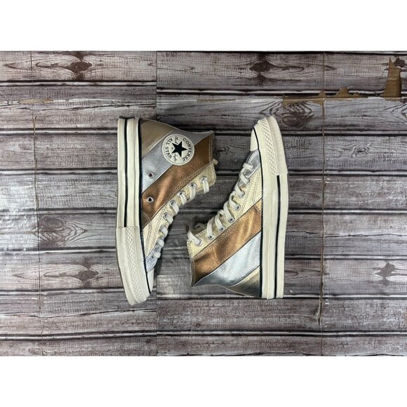 Converse Chuck '70 Hi Metallic Rainbow sneakers shoes Size 6.5 multicolor - Picture 5 of 11